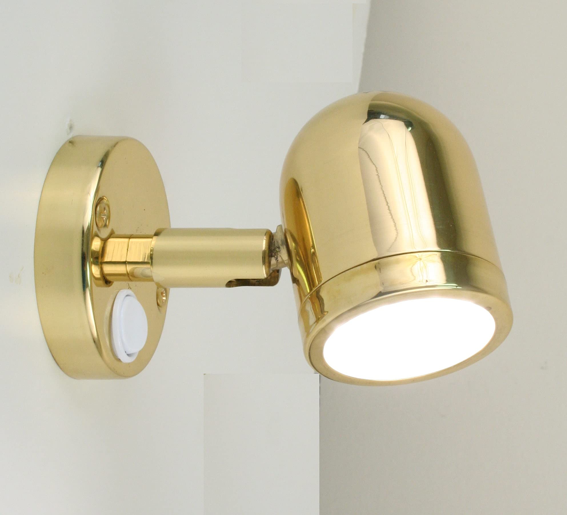 Scandvik Led Brass Reading Light 10-30V,WBAUVB00AJVEHXG