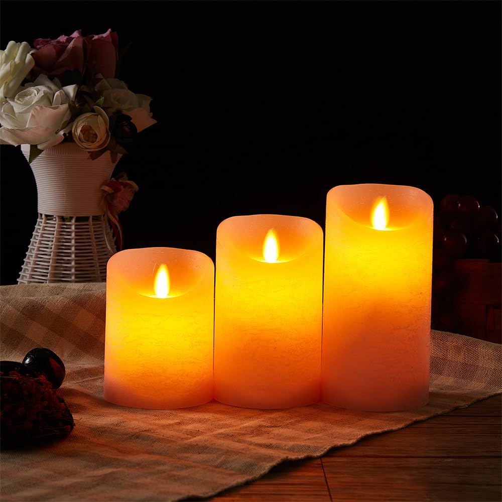 Oulex Flickering Flameless Candles With Battery Operated And Remote Control, Most Realistic Led Candles With Timer, Real Wax Pil