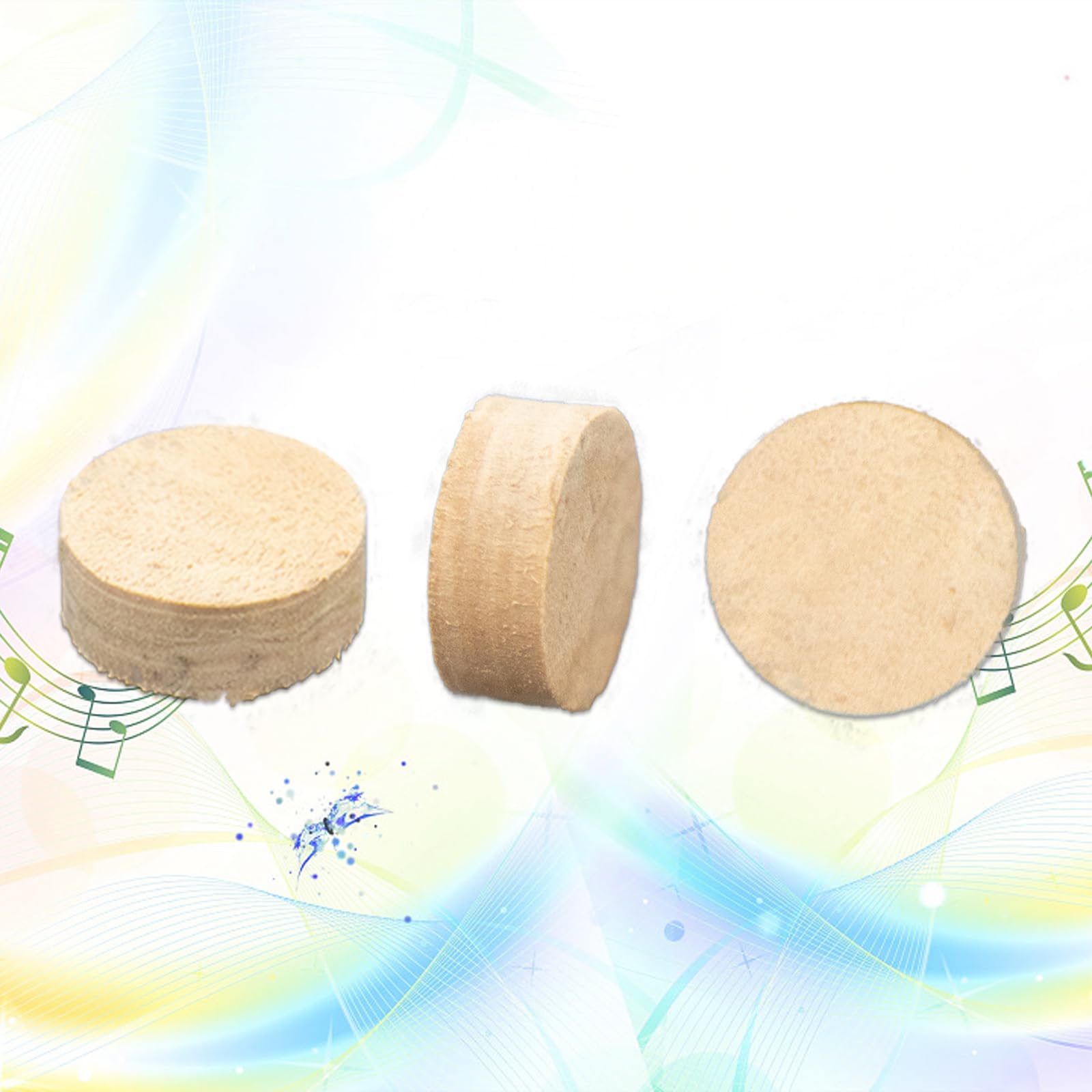 Cashbeat Trumpet Repair Kit, Trumpet Replacement Parts, Includes 6 Valve Guides, 12 Felt Washers, 4 Water Key Corks, 3 Valve Spr