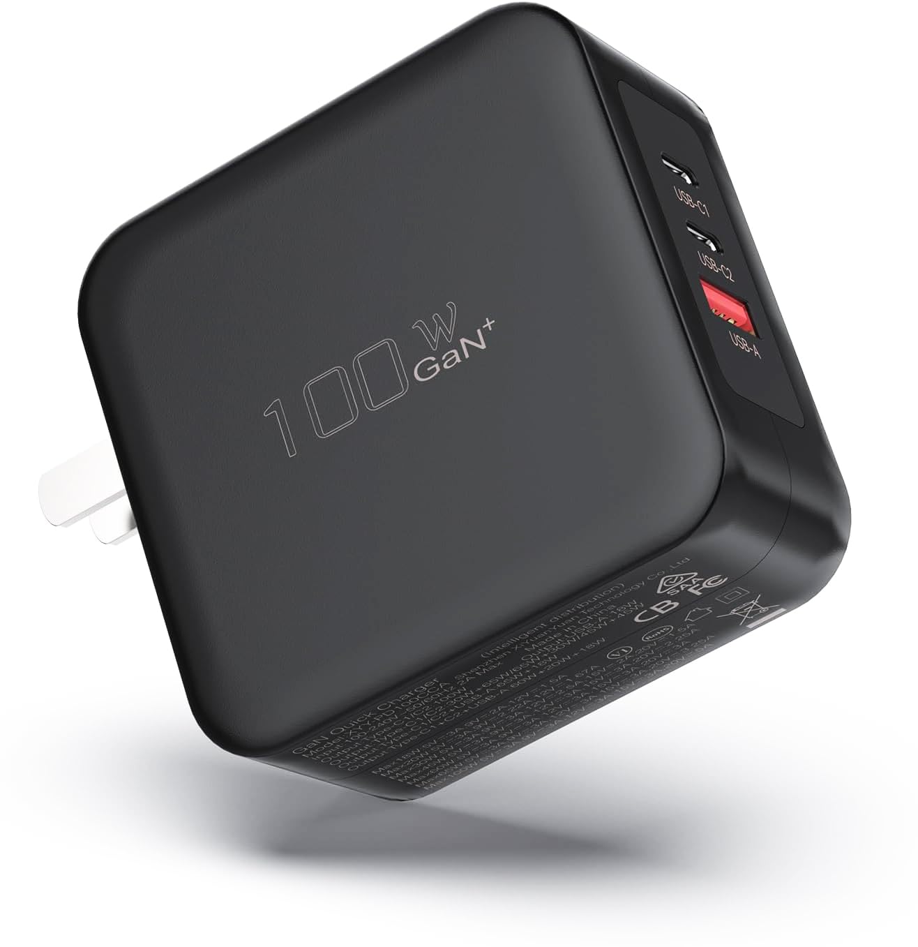 100W Usb C Fast Charger, 3 Port Gan Wall Charger Pd Usb C And Qc Usb A Charger Adapter Super Fast Type C Charging For Macbook, I