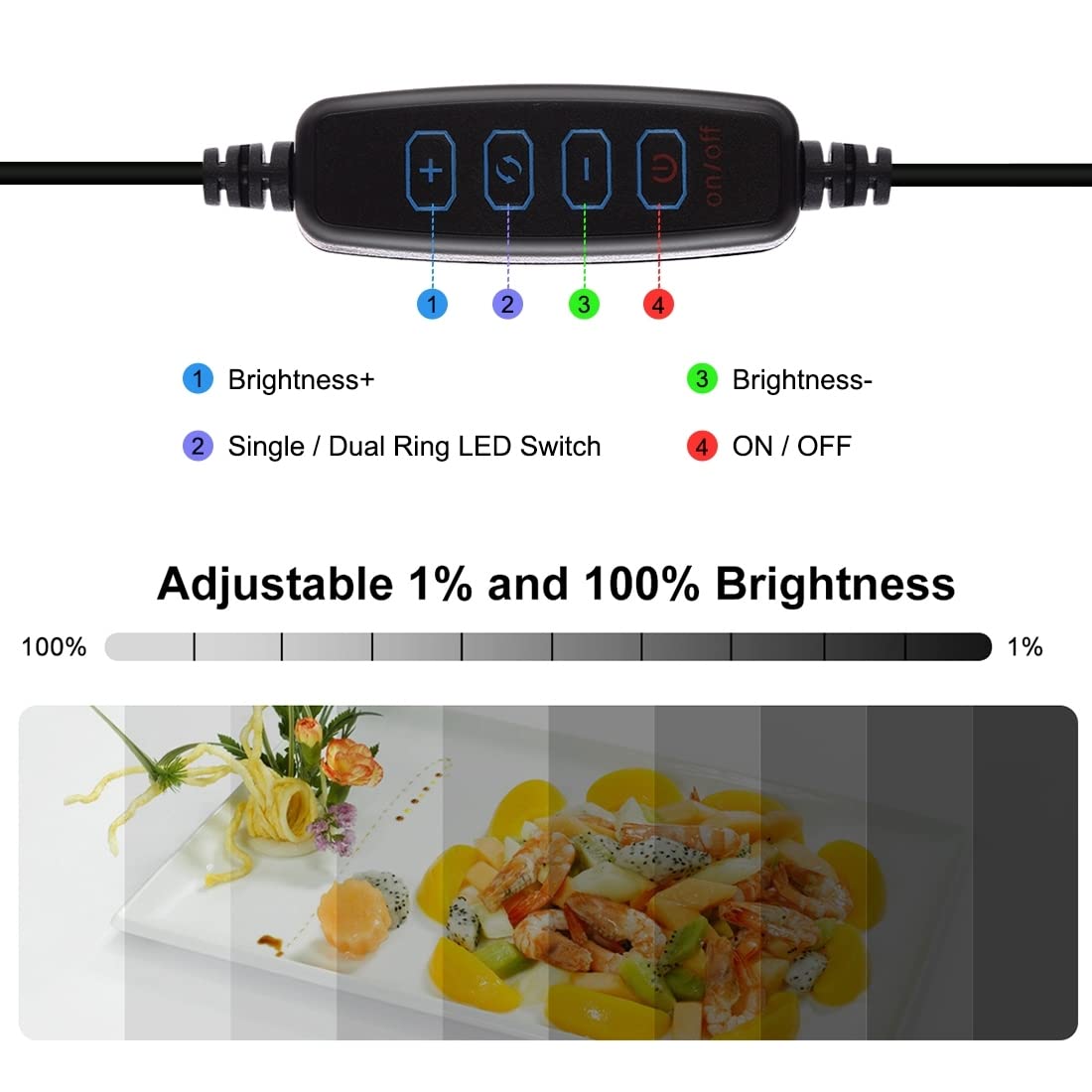 Lightbox, Puluz 11.8''/30Cm Photo Studio Light Box, Portable Picture Box Adjustable Brightness, Folding Professional Light Box P