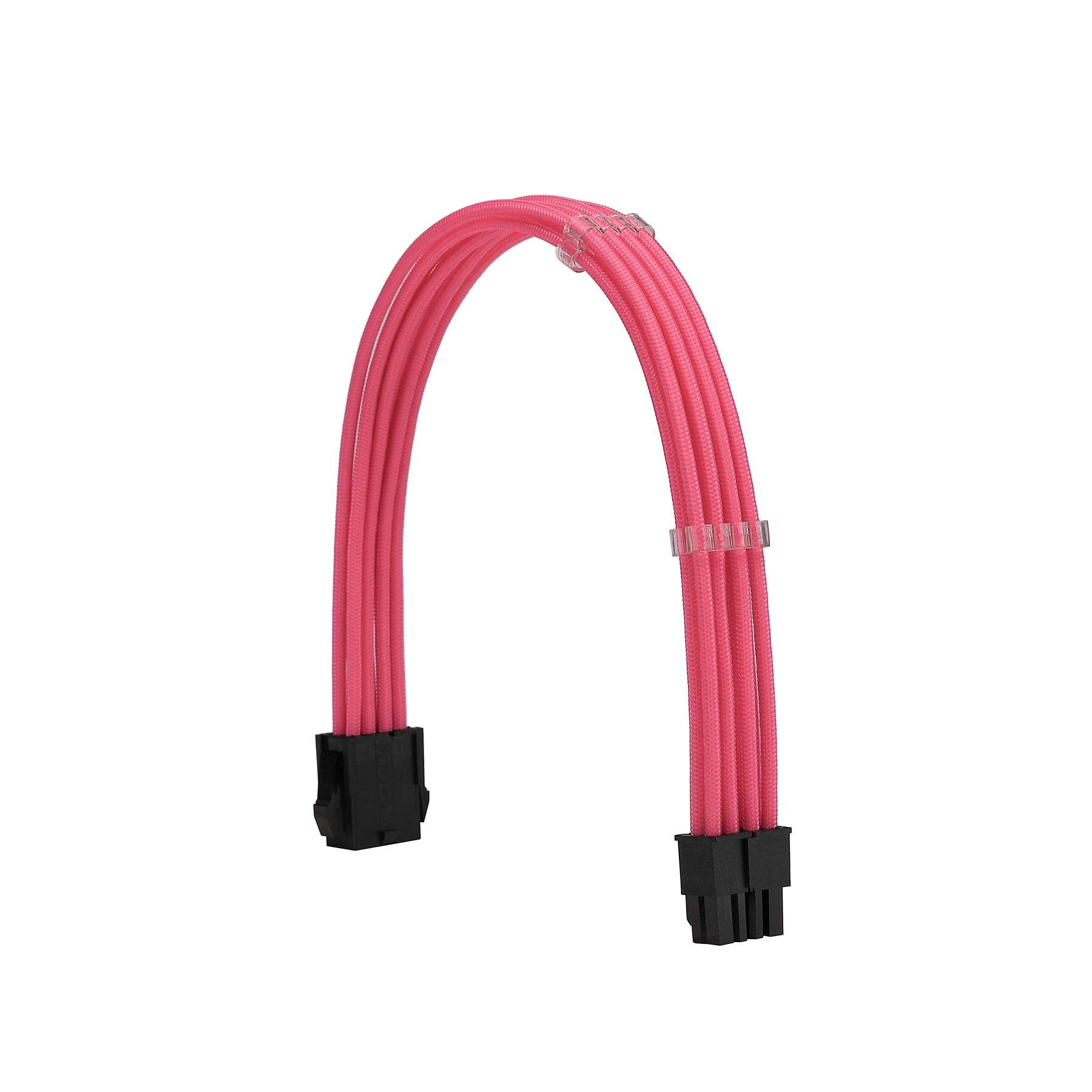 Formulamod Sleeve Extension Power Supply Cable Kit 18Awg Atx 24P+ Eps 8 P+Pci E8 P With Combs For Psu To Motherboard/Gpu (Pink)