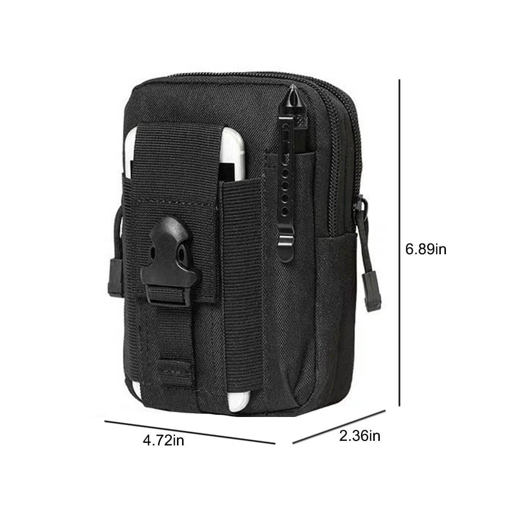 Kabake Tactical Phone Pouch, Cell Phone Holster Pouch, Multipurpose Edc Belt Bag, Belt Purse With Cell Phone Holster Holder For