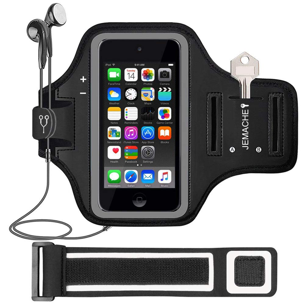 Ipod Touch 7Th 6Th 5Th Generation Armband. Jemache Gym Running Exercises Workouts Sport Arm Band Case For Ipod Touch 7/6/5/4 Gen