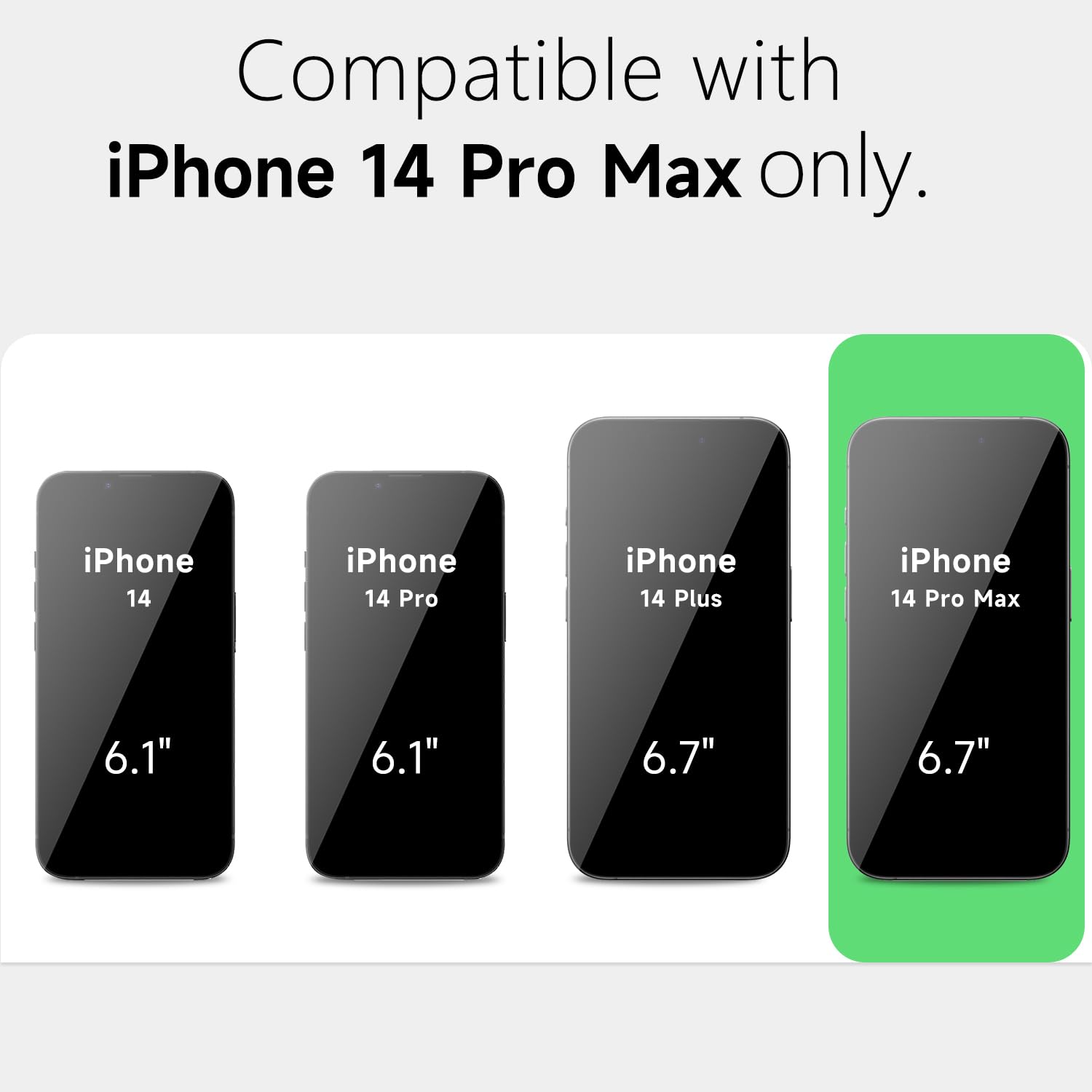 Loeoel For Iphone 14 Pro Max Case Clear, Transparent Hybrid 14 Pro Max Phone Case [Hard Plastic & Soft Silicone Bumper] Acrylic