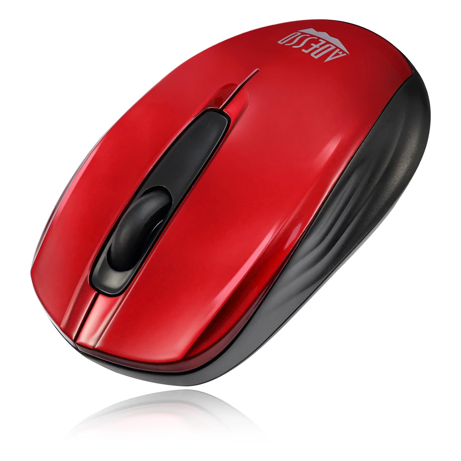 Adesso Ergonomic Imouse S50   Wireless Optical Mouse (Red)