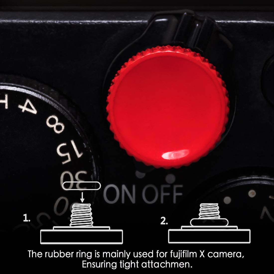 Fuji Shutter Release Button Accessories: Fujifilm Camera Sofe Shutter Button   Red Shutter Button For Canon Nikon Leica Film X10