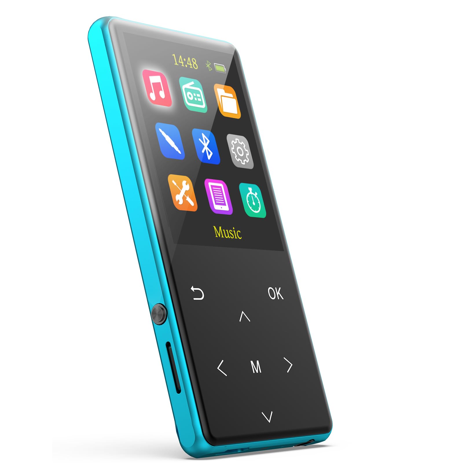 Mp3 Player, 64Gb Mp3 Players Safuciiv Mp3 With Bluetooth 5.3, 2.4 In Screen, Lossless Music Player, Support Fm Recording, For Gy