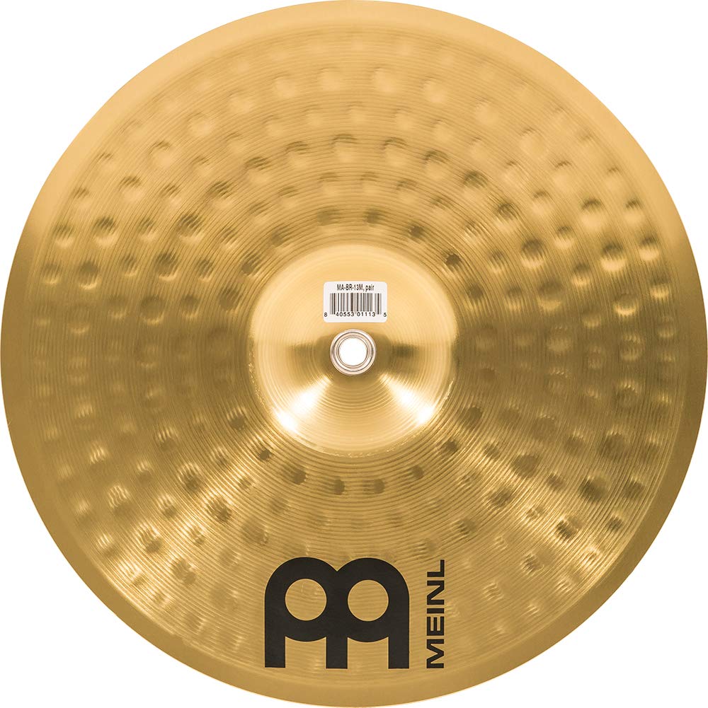 Meinl 13    Marching Cymbal Pair With Straps   Brass Alloy Traditional Finish   Made In Germany, 2 Year Warranty (Ma Br 13M)