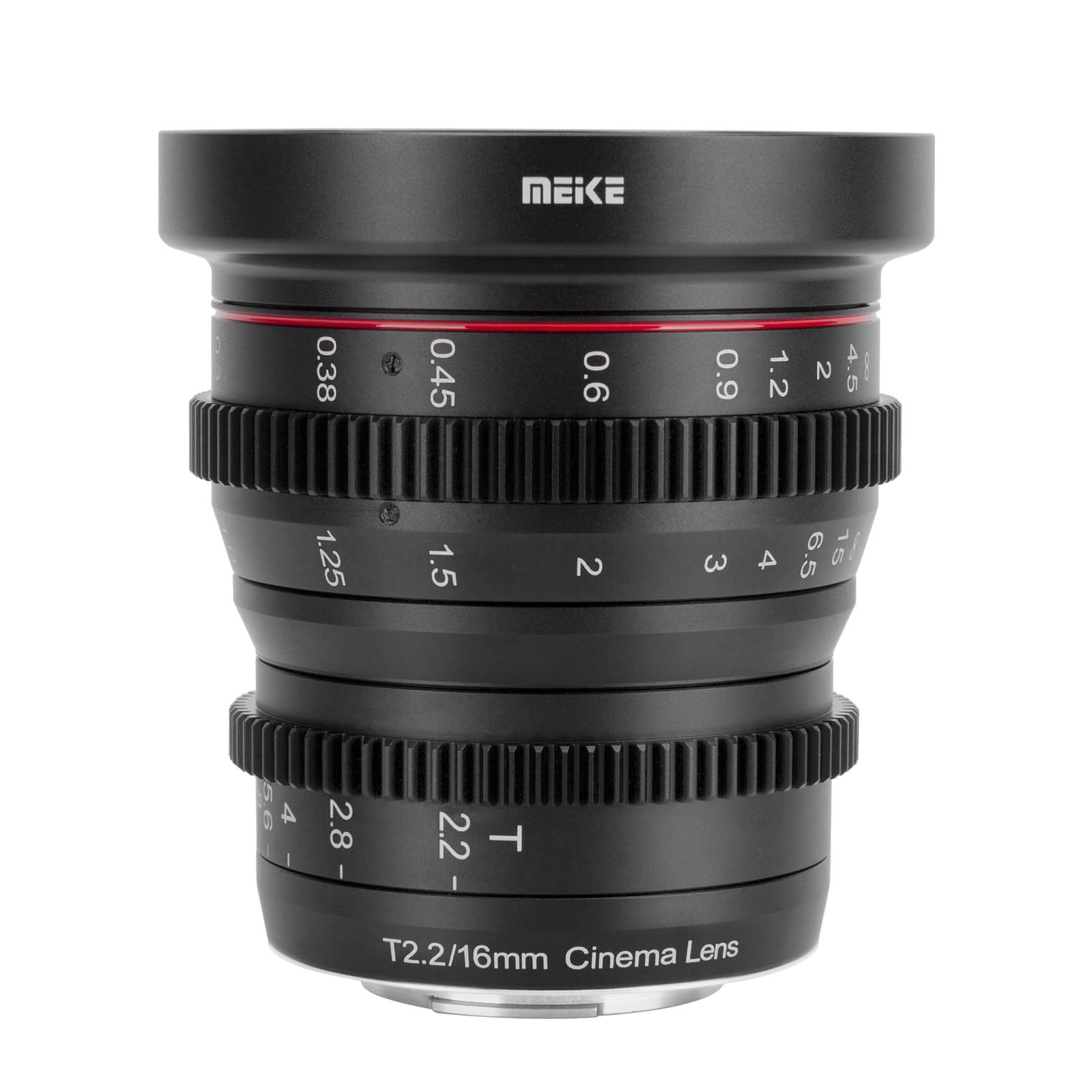 Meke 16Mm T2.2 Large Aperture Manual Focus Prime Low Distortion 4K Mini Cine Lens For Micro Four Thirds M4/3 Mft Compatible With