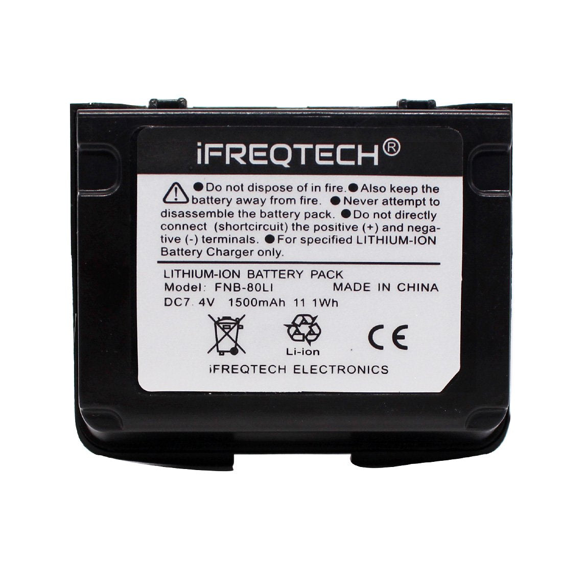 Ifreqtech Battery For Vx 5R Vx 6R Vx 7R Vxa 710 Hx460 Hx470 Vxa 700 Fnb 80Li Fnb 58Li Li Ion Battery 1500Mah