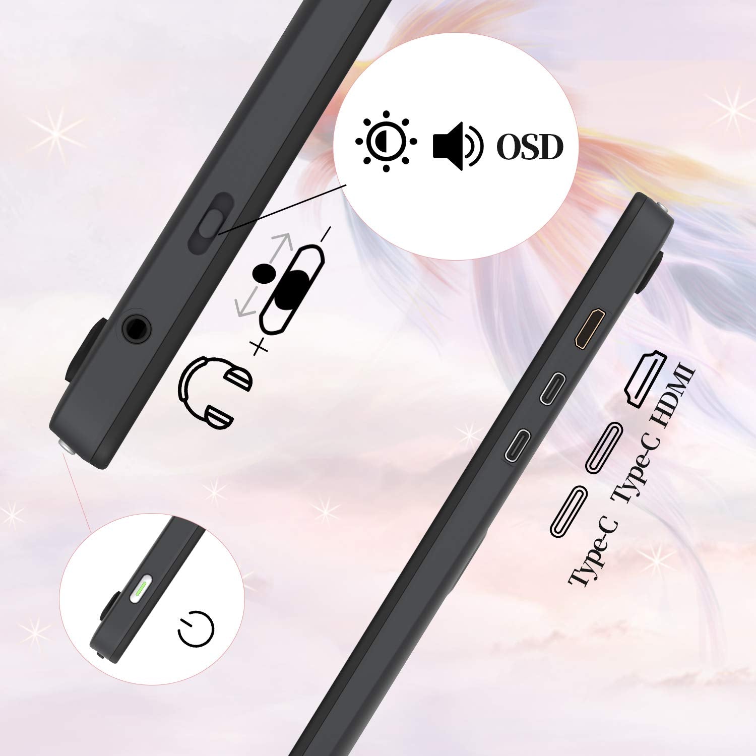 Gaomon Pd1220 11.6 Graphic Pen Display 86% Ntsc Full Laminated Graphics Drawing Monitor With Tilt Support 8192 Levels Passive St