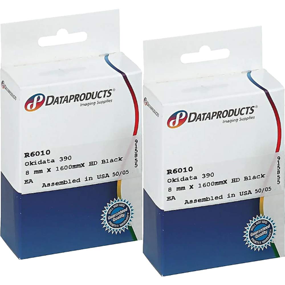 Dataproducts : R6010 Printer Ribbon, Nylon, Black  :  Sold As 2 Packs Of   1   /   Total Of 2 Each