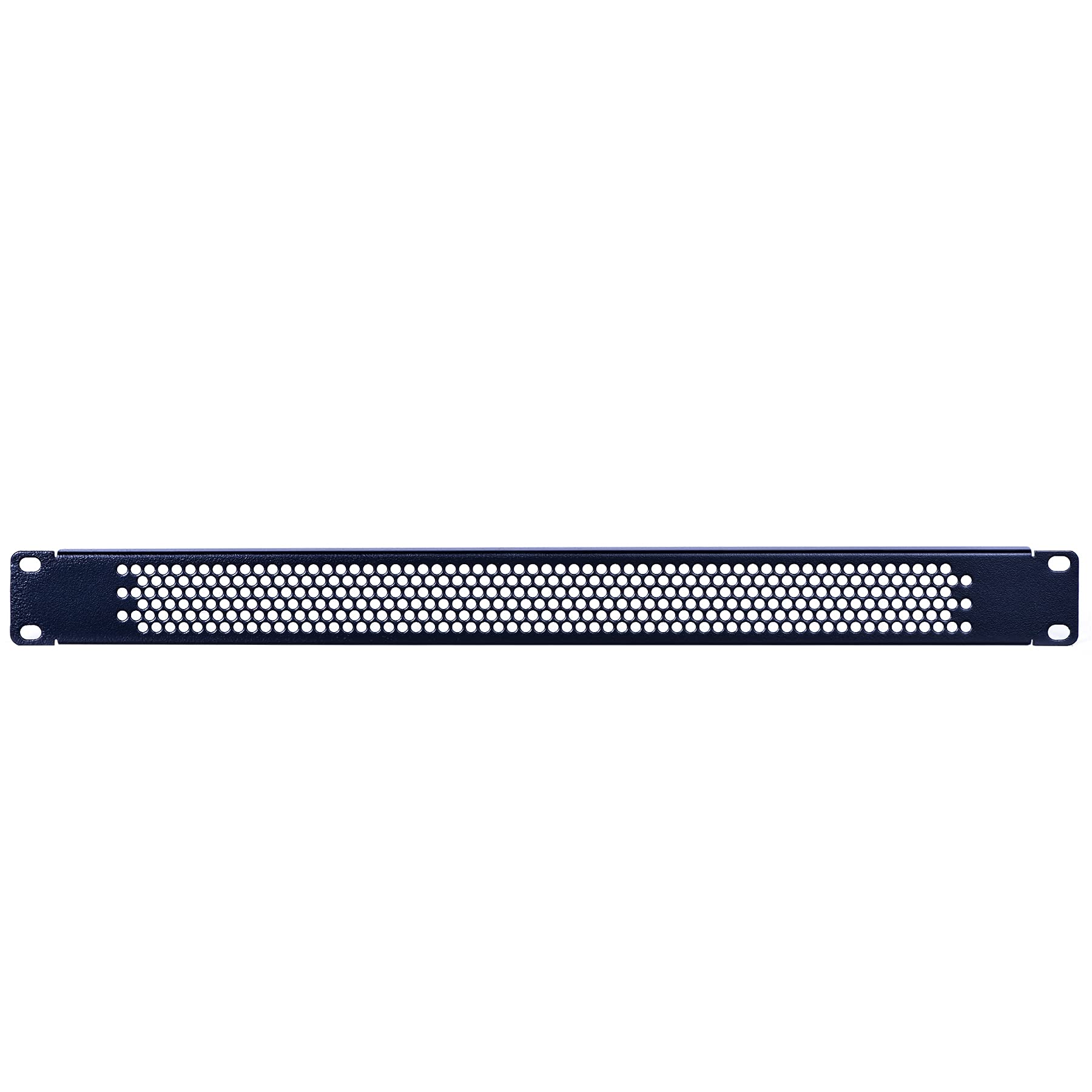 Rackpath 1U Blank Rack Mount Panel Spacer With Venting For 19In Server Rack Enclosure Or Network Cabinet   2 Pack, Black