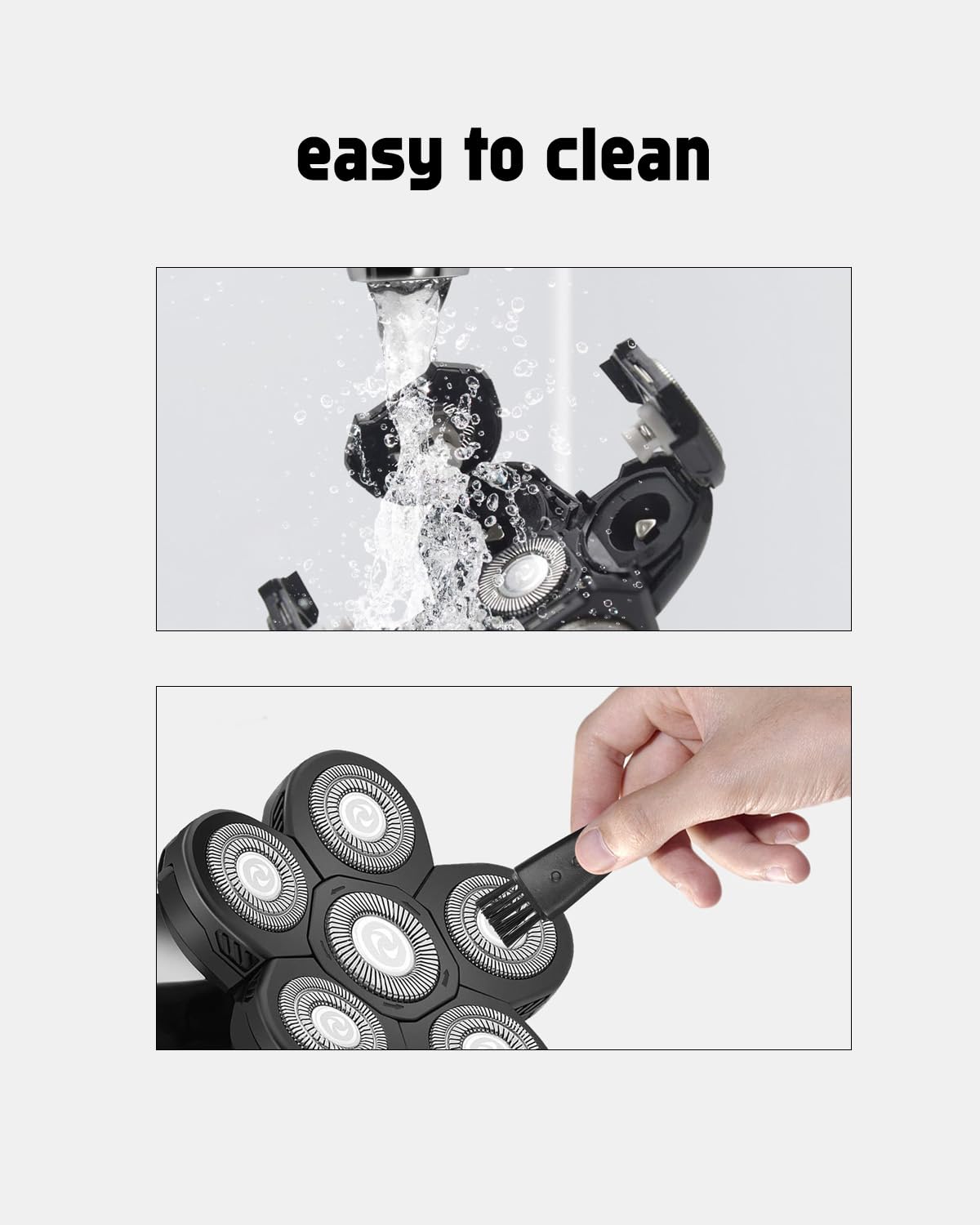 Aw Shaver Replacement Head, 6 Blades Head Shaver Replacement Heads Compatible With Aidallswellup Replacement Head For Aidallswel