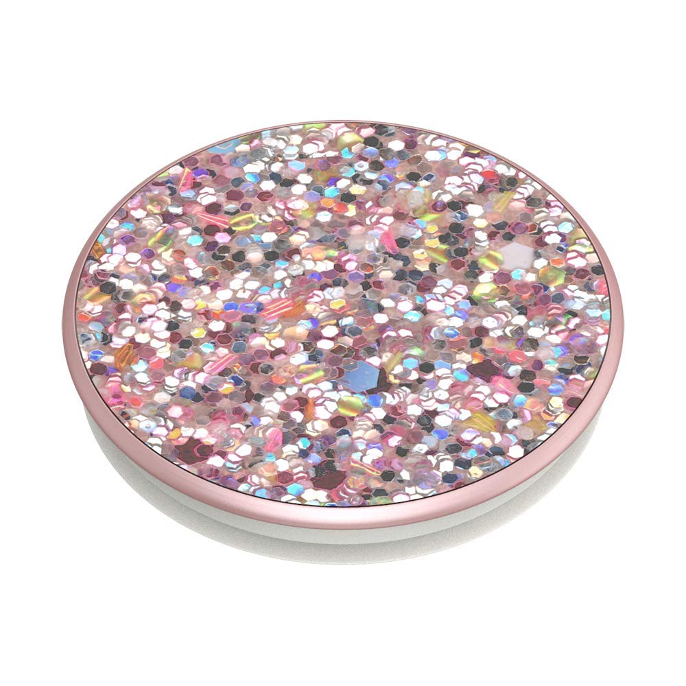 Popsockets Phone Grip With Expanding Kickstand, Glitter Popgrip   Rosebud