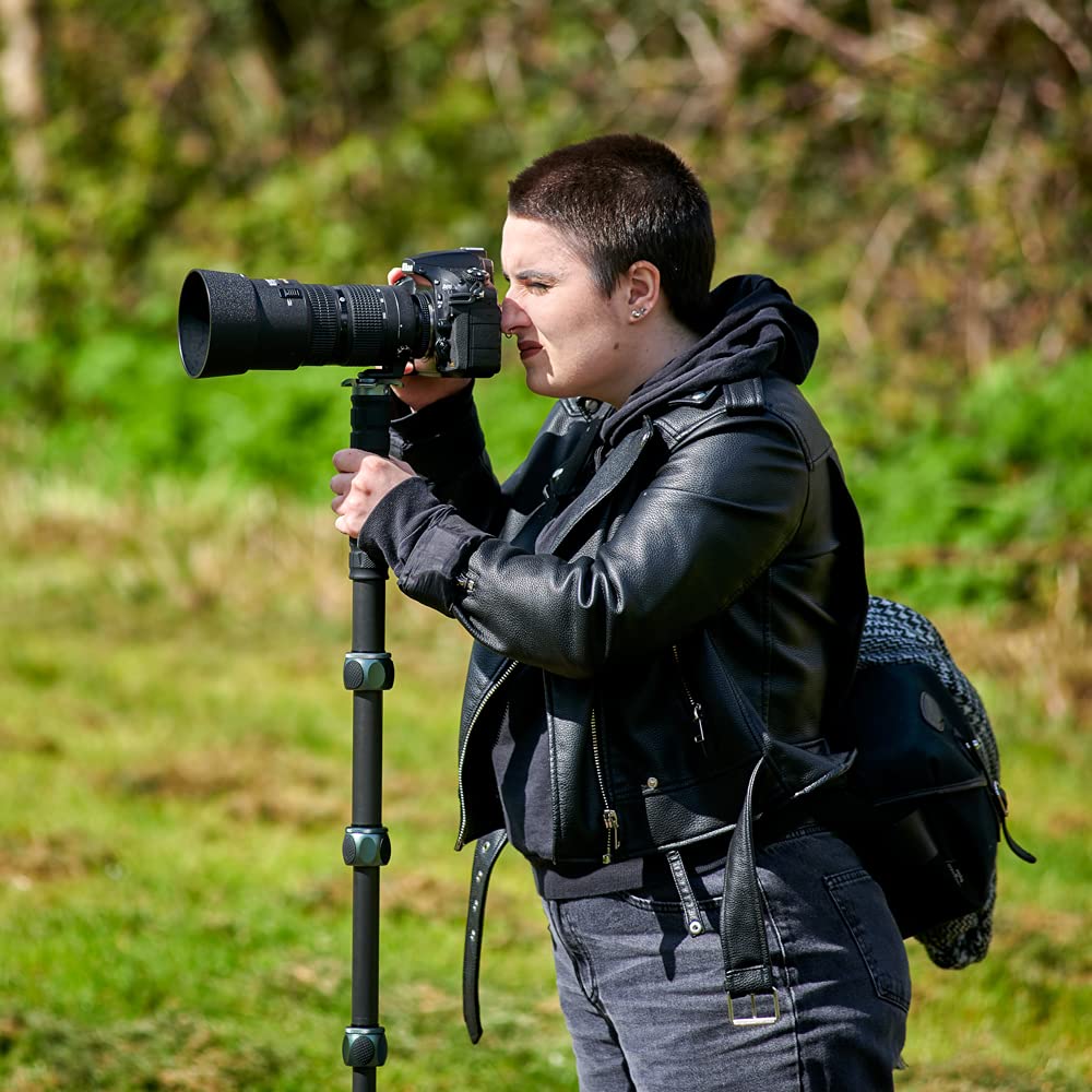 3 Legged Thing Alan 2.0 Kit Carbon Fibre Monopod   Travel Friendly Camera Monopod For Professional Photographers And Videographers (Grey)