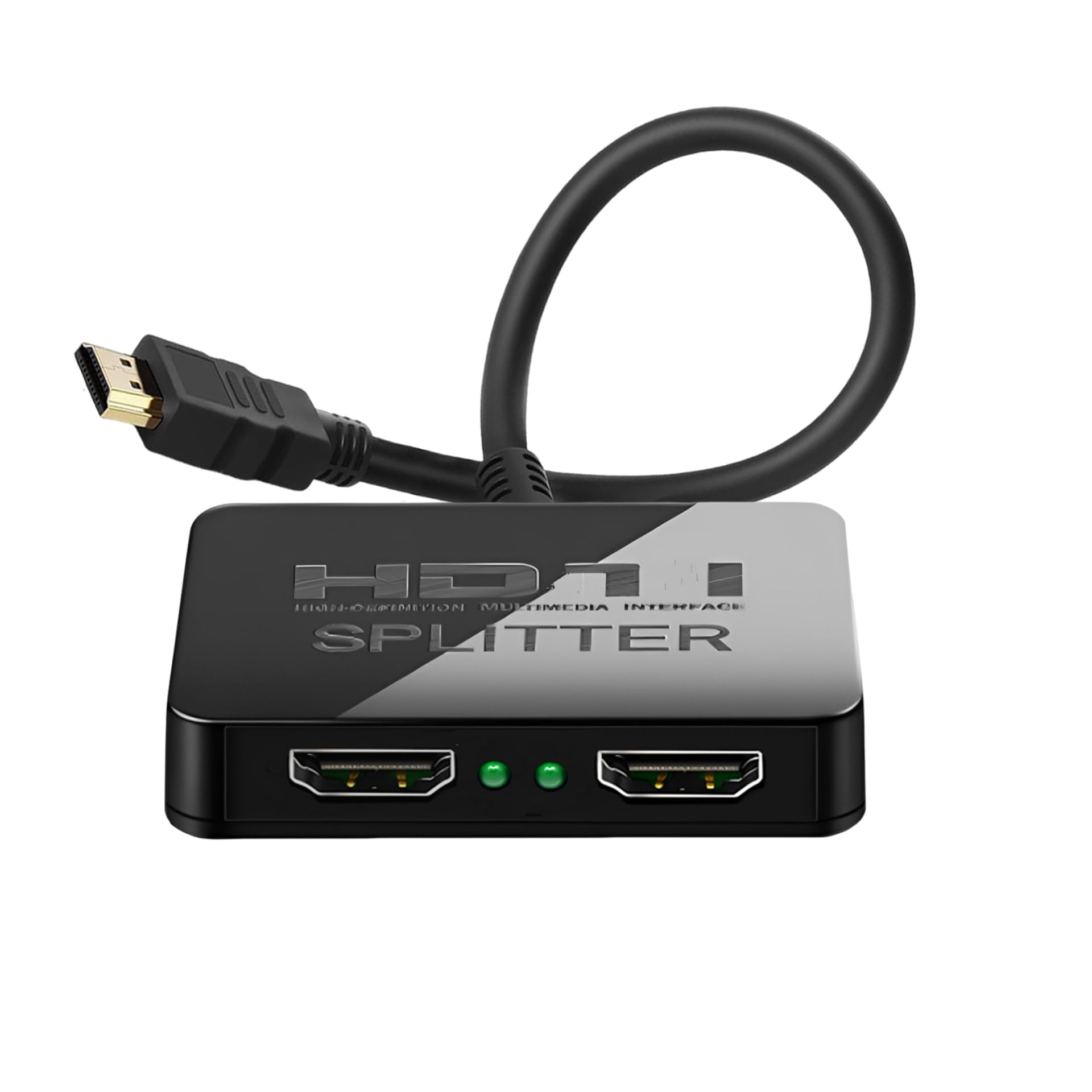 4K Hdmi Splitter 1 In 2 Out Mirror Display Not Expand, Dual Hdmi Splitter Hub To Dual Monitors Multi Scree Displays Audio Synchr