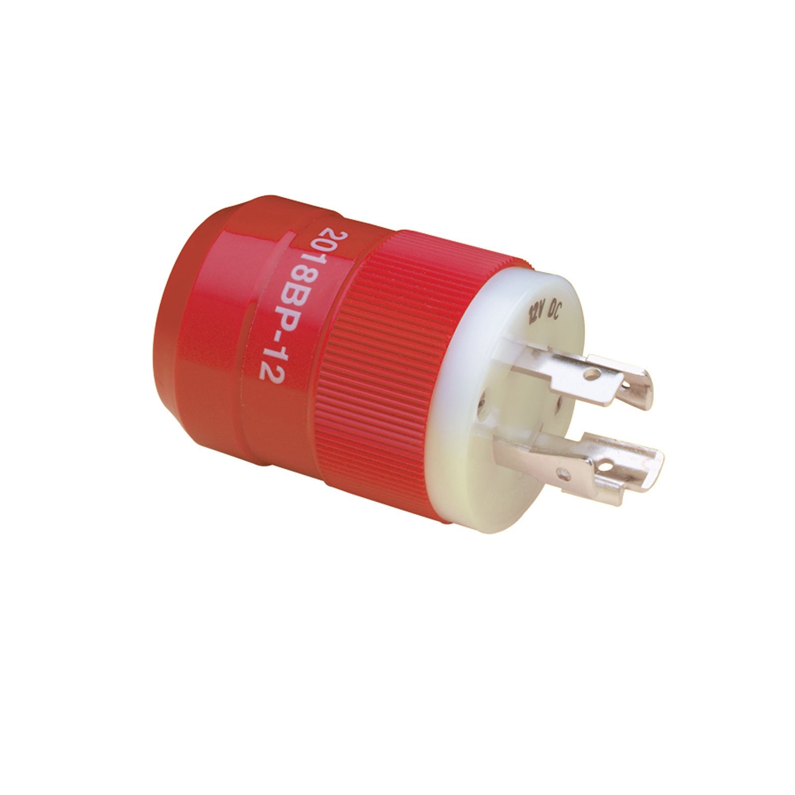 Marinco 2018Bp-12 4-Wire 12/24V Charger Plug, Red,WBEEAB000NI38NU