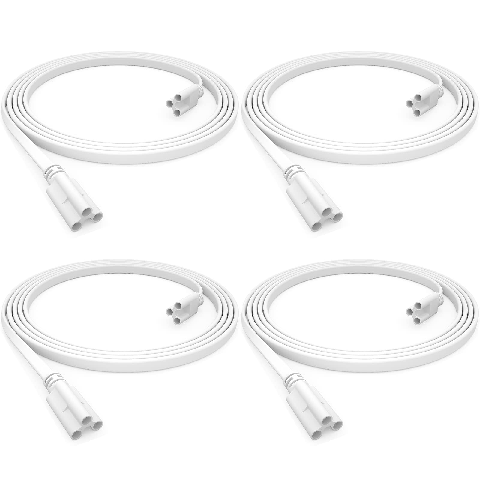 Shopled (4 Pack 4Ft T5 T8 Led Shop Light Fixture Connecting Cords, Double Ended Connector Cable For Led Tube Lights, 4 Pack