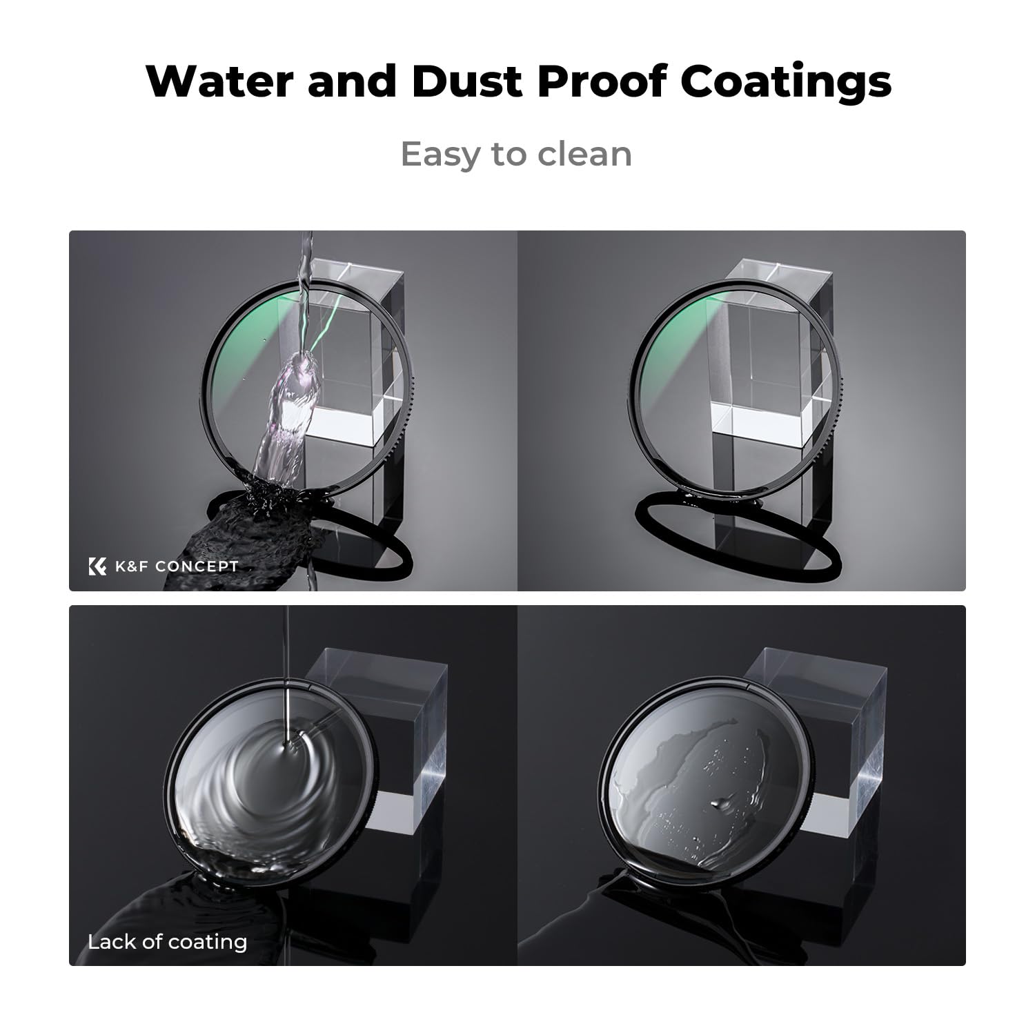 K&F Concept 58Mm Mc Uv Lens Protection Filter With Filter Cap Cleaning Cloth Optical Glass Ultra Slim 28 Multi Layer Coatings Ca