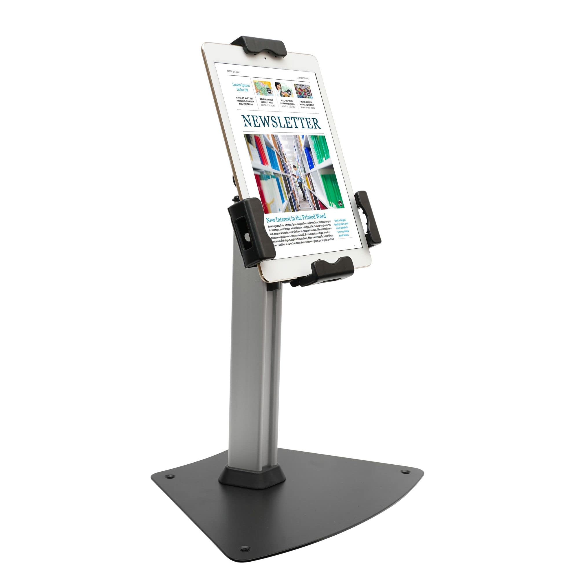 Kantek Tablet Kiosk Stand With Security Locking System, Table Mounted, For 7.9 10.1 Inch Tablets (Ts950)