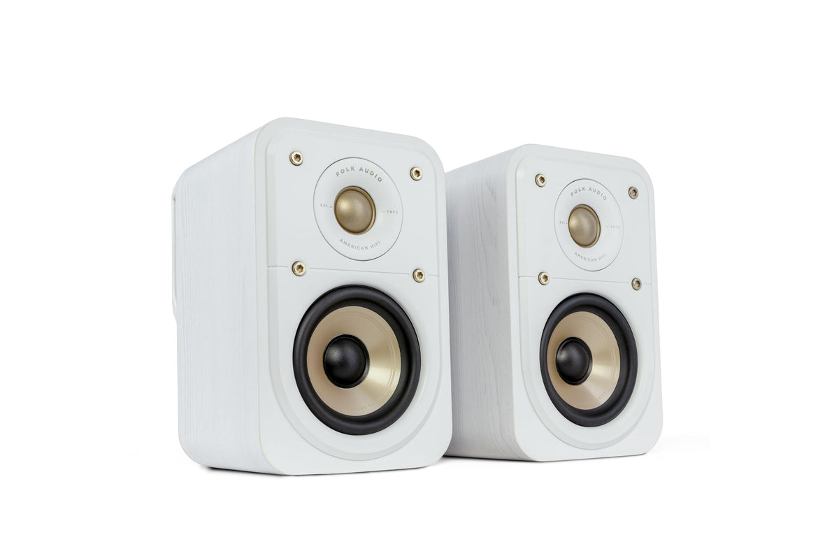 Polk Signature Elite Es10 Surround Loudspeaker   Hi Res Audio Certified, Dolby Atmos & Dts:X Compatible, 1'' Tweeter & 4'' Woofe
