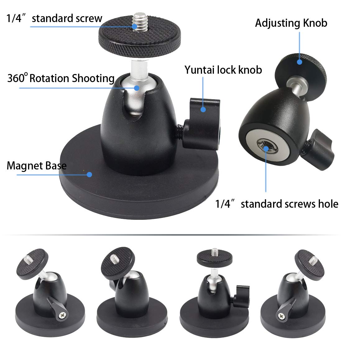 Uncle Squirre Camera Magnet Mount Wall Mount Stand For Arlo Pro 2/3 Arlo Pro Ultra Blink Xt/Xt2 Eufycam 2/E/2C/Pro,Wyze,Heavy Du