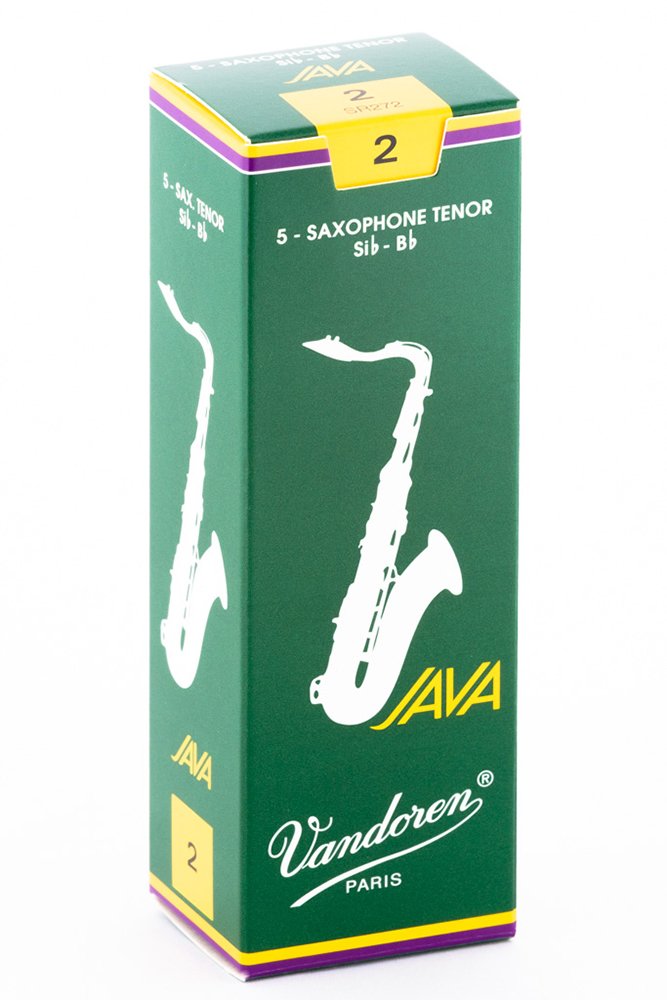 Vandoren Sr272 Tenor Sax Java Reeds Strength 2 Box Of 5,Black
