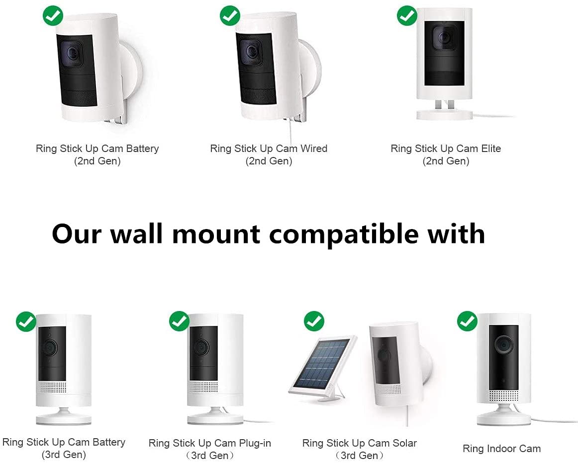 Security Wall Mount For Oculus Sensor Arlo, Arlo Pro,R Stick Up Cam Wired/Battery,Sermicle Metal Security Camera Bracket Outdoor