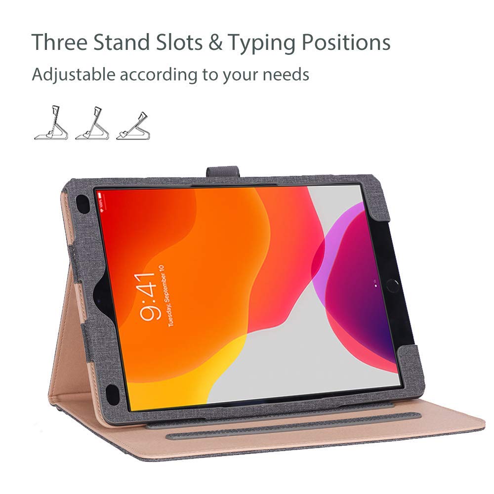 Procase For Ipad 10.2 Inch Case 2021 9Th Generation/2020 8Th Generation/2019 7Th Generation Ipad Case, Leather Vintage Stand Fol