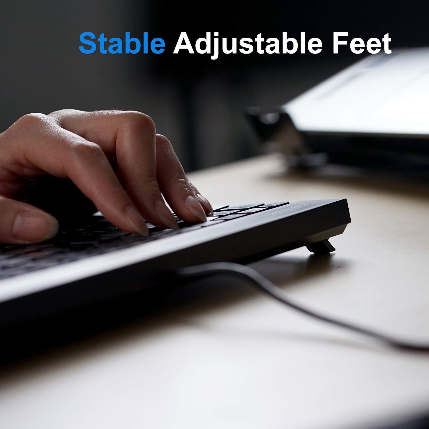 Perixx Periboard 426 Wired Mini Low Profile Keyboard (Wired Usb), Us English Layout (11665)