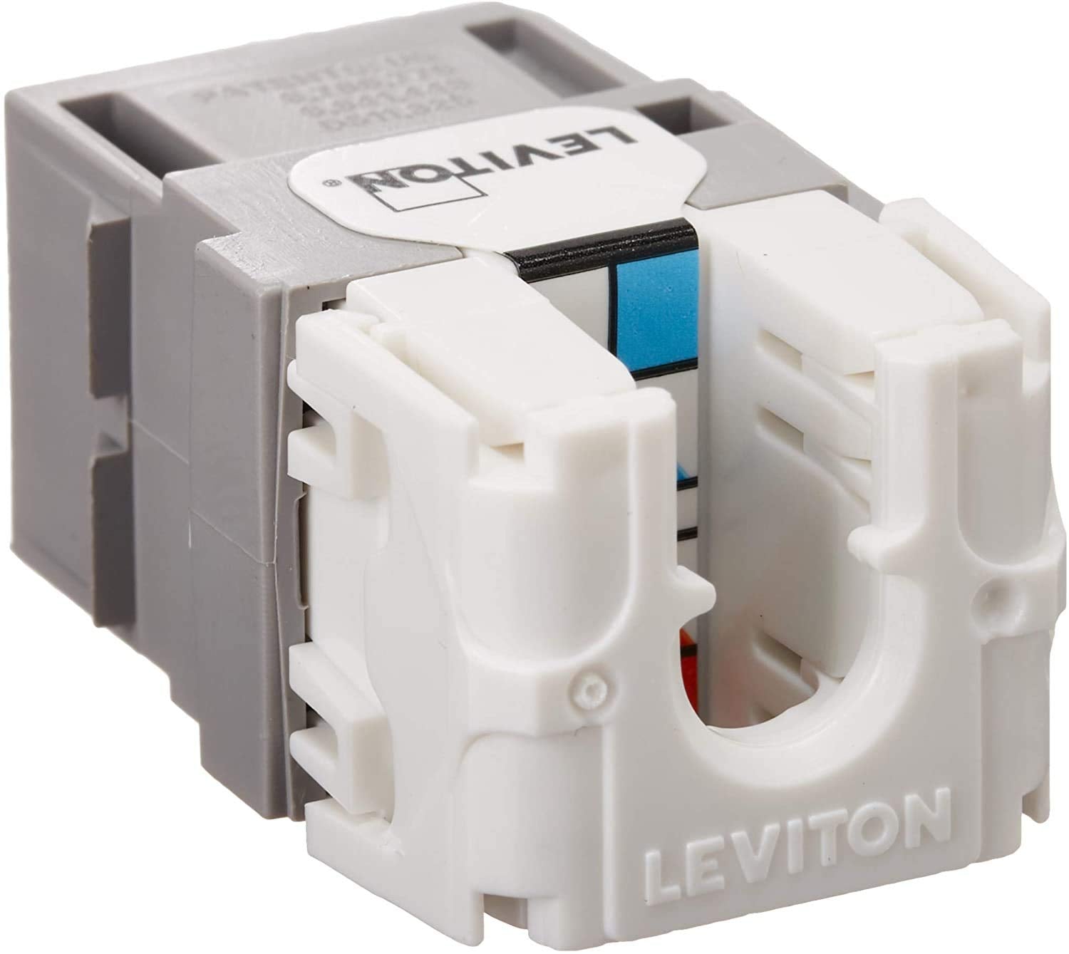 Leviton 61110 BG6 Extreme Quick Port Connector, Grey, 25 Pack, Gray