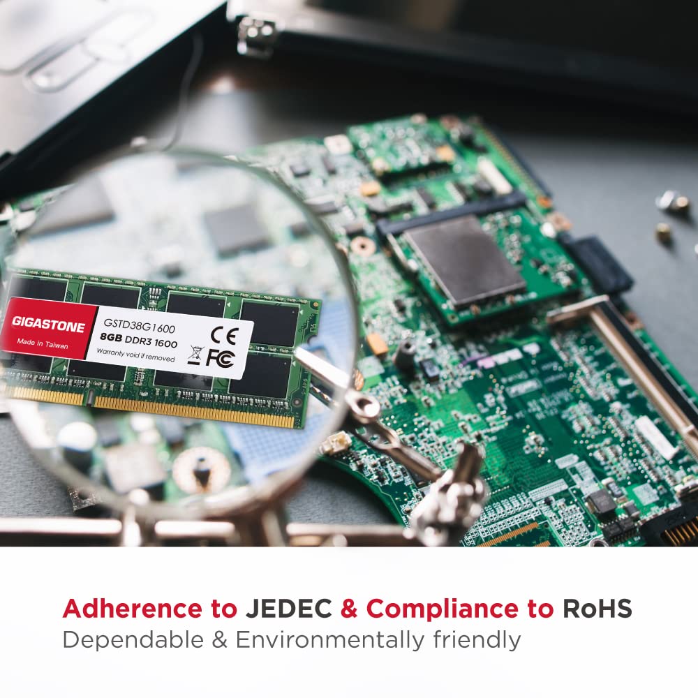 ?Ddr3 Ram? Gigastone 32Gb Kit (4X8Gb) Ddr3/Ddr3L 1600Mhz (1333Mhz) Pc3 12800 (Pc3 10600) Cl11 1.35V/1.5V 2Rx8 Sodimm 204 Pin Unb