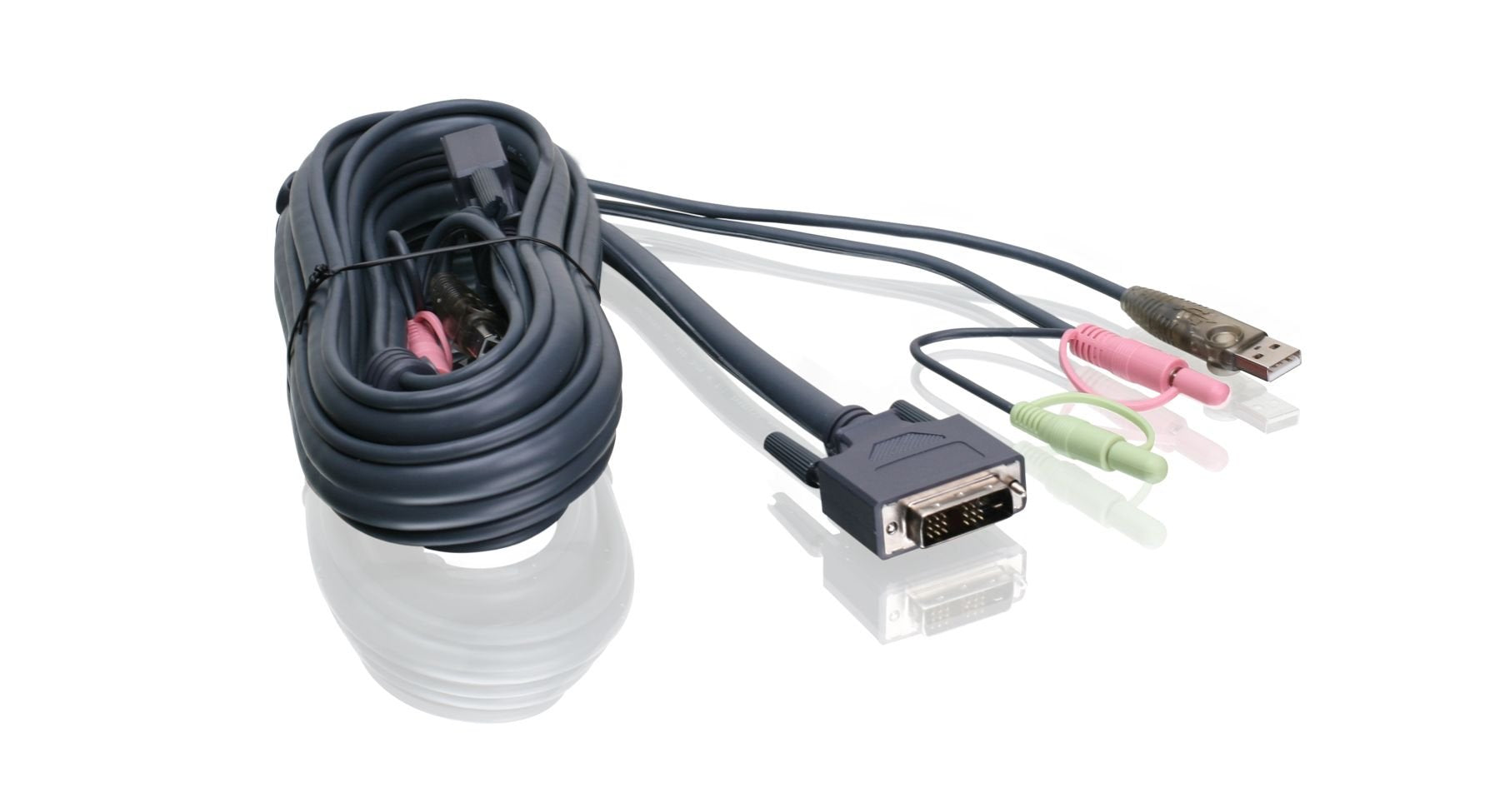 Iogear Single Link Dvi D Usb Kvm Cable, 10 Feet, G2L7D03U