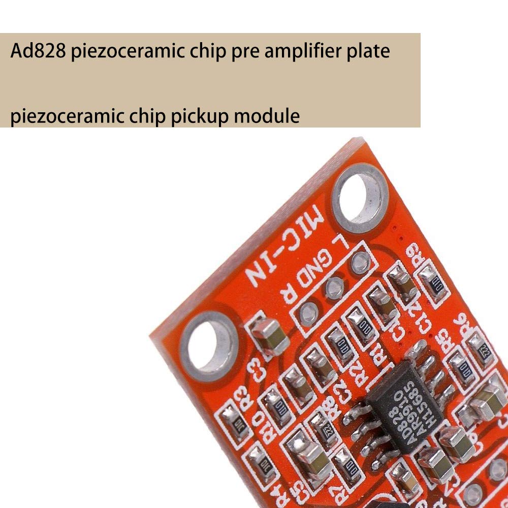 Acxico 3Pcs Ad828 Stereo Dynamic Microphone Preamplifier Board Pickup Module Dc 3.8V 15V Mic Preamp Module