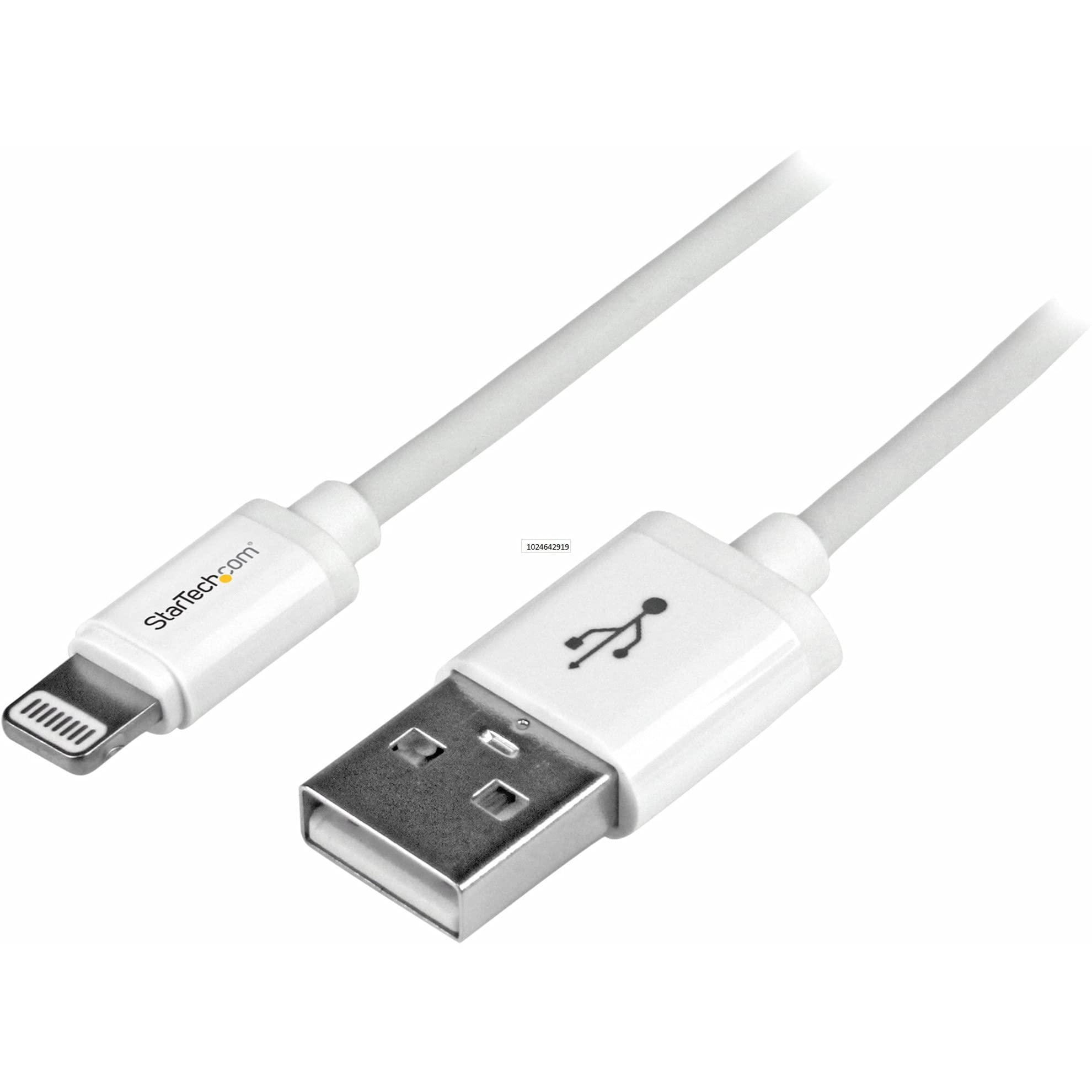 Startech.Com 1M (3Ft) White Apple 8 Pin Lightning Connector To Usb Cable For Iphone / Ipod / Ipad   Charge And Sync Cable   1 Me