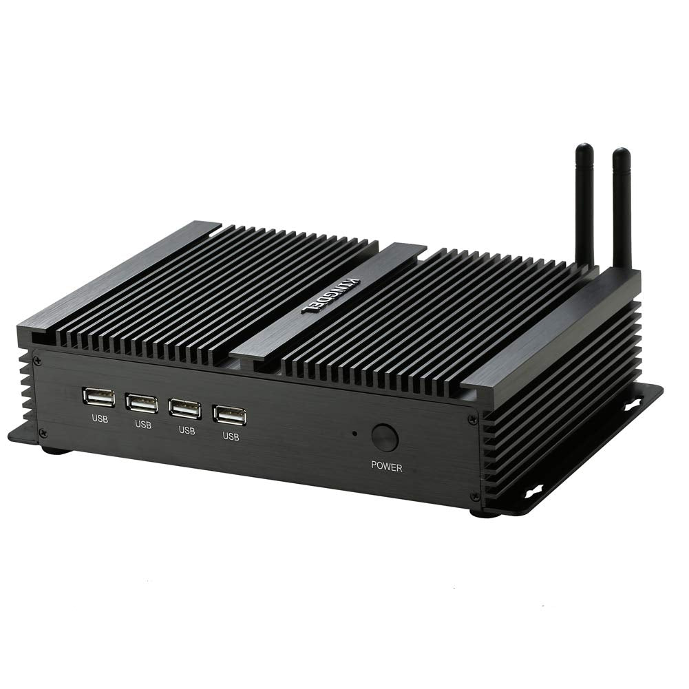 Kingdel Powerful Mini Desktop Computer, Fanless Industrial Pc, Core I5 Dual Core Cpu, 8Gb Ram, 512Gb Ssd, 2Xnics, 4Xcom Rs232, H