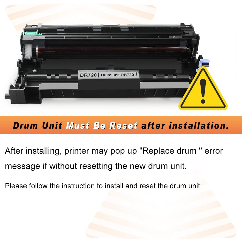 V4Ink Compatible Drum Unit Replacement For Brother Dr720 (1 Pack) Work With Dcp 8110 Dcp 8150 Dcp 8155 Hl 5440 Hl 5450 Hl 5470 H