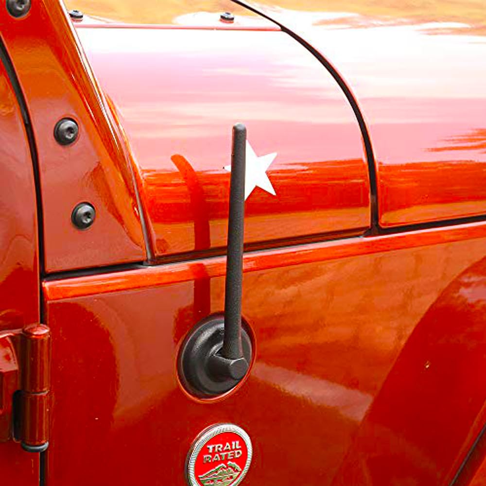 Basiker Antenna For Jeep Wrangler Jl Jk Rubicon Sahara Unlimited Sport 2007 2023 2024, Jeep Wrangler Gladiator Accessories, 6 3/