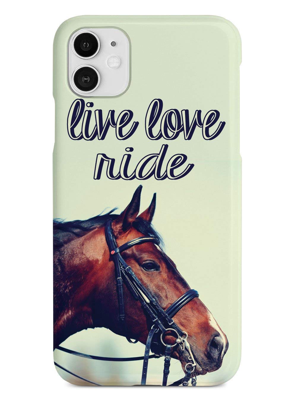 Inspired Cases - Compatible With Iphone 11 Case - 3D Textured Protective Phone Case For Apple Iphone 11 - Live Love Ride - Eques