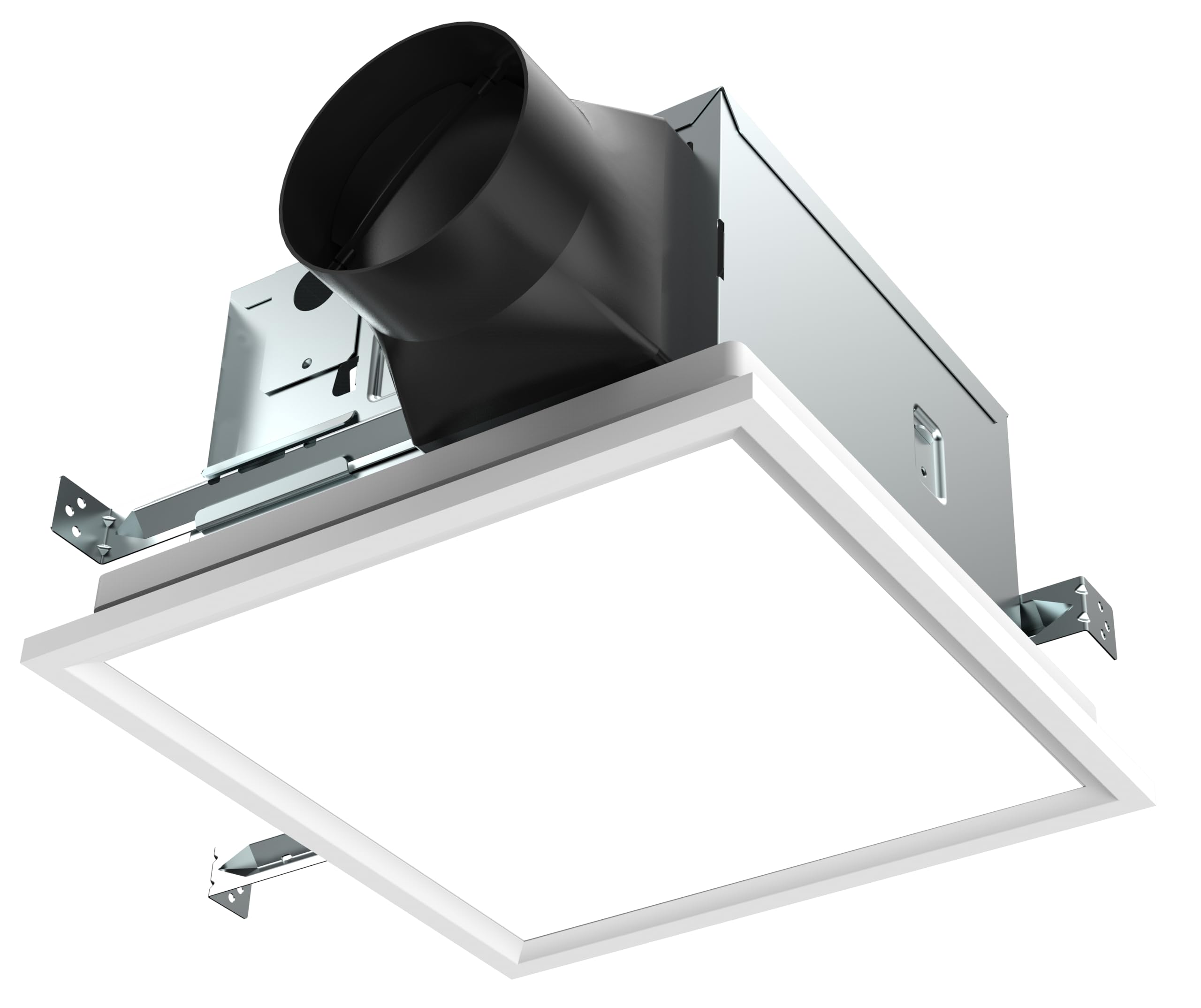 Kaze Appliance Snp100L9 | 100 Cfm | 0.8 Sone | Dimmable 4000K Edge Lit Led | No Attic Access Required Quiet Bathroom Ventilation