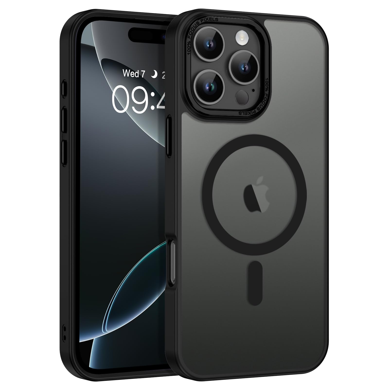 BENTOBEN Magnetic for iPhone 16 Pro Case, [Compatible with MagSafe] Translucent Matte Men Women Boys Girls Cute Shockproof Slim 