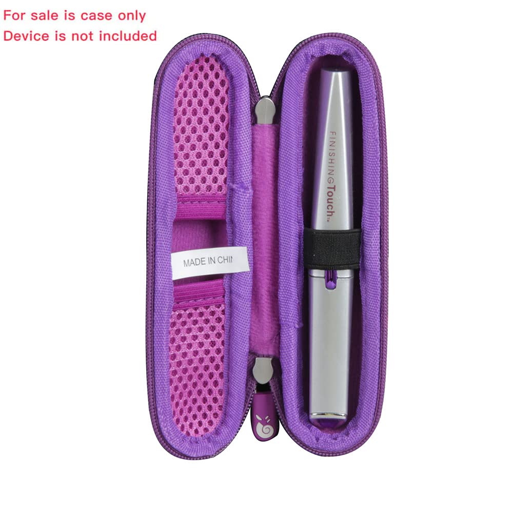 Hermitshell Hard Travel Case For Finishing Touch Lumina Painless Hair Remover (Purple)