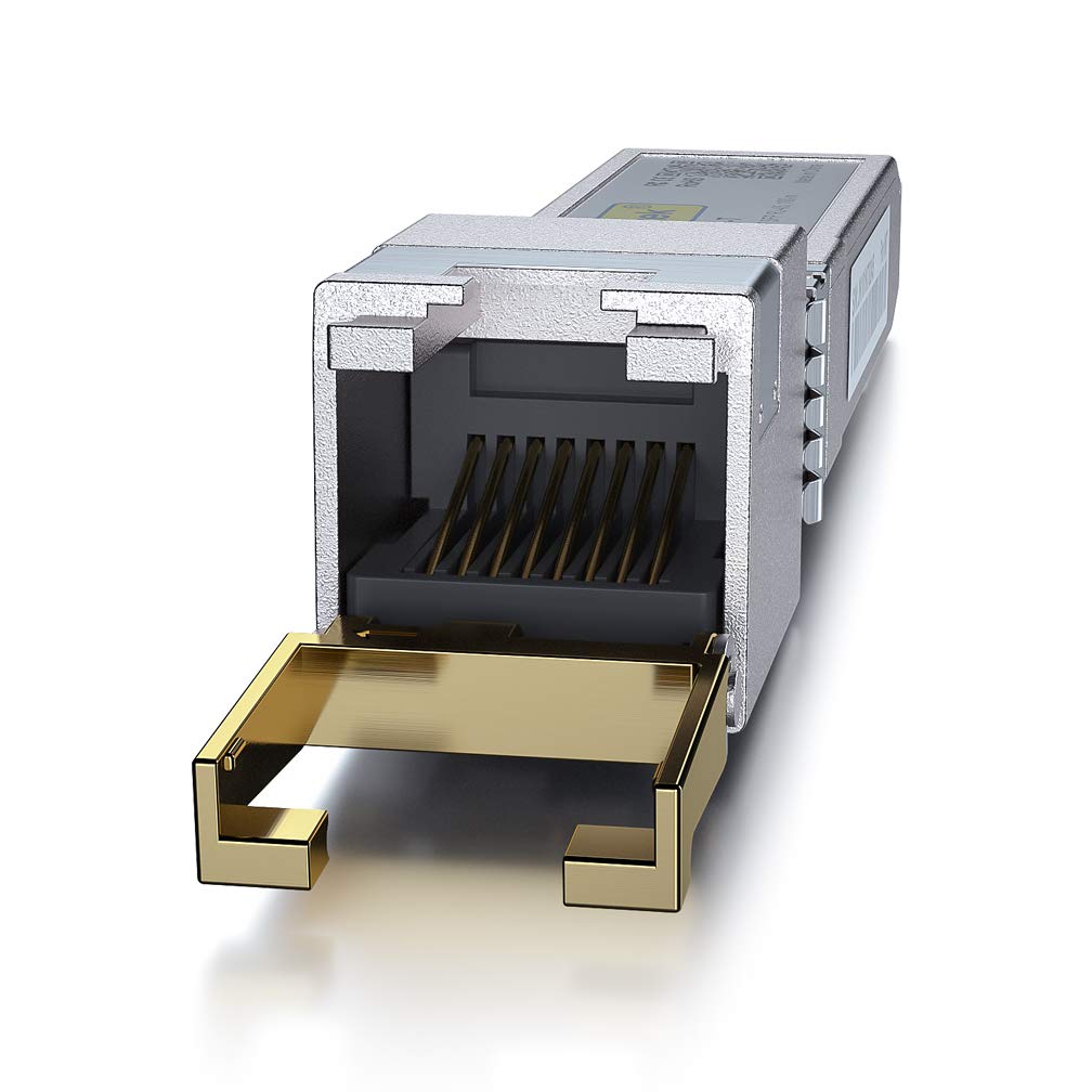 10Gtek 1.25/2.5/5/10G T Sfp+ To Rj45 Cat.6A Copper Transceiver, Auto Negotiation Sfp+ Ethernet Module, Up To 30 Meter, For Cisco