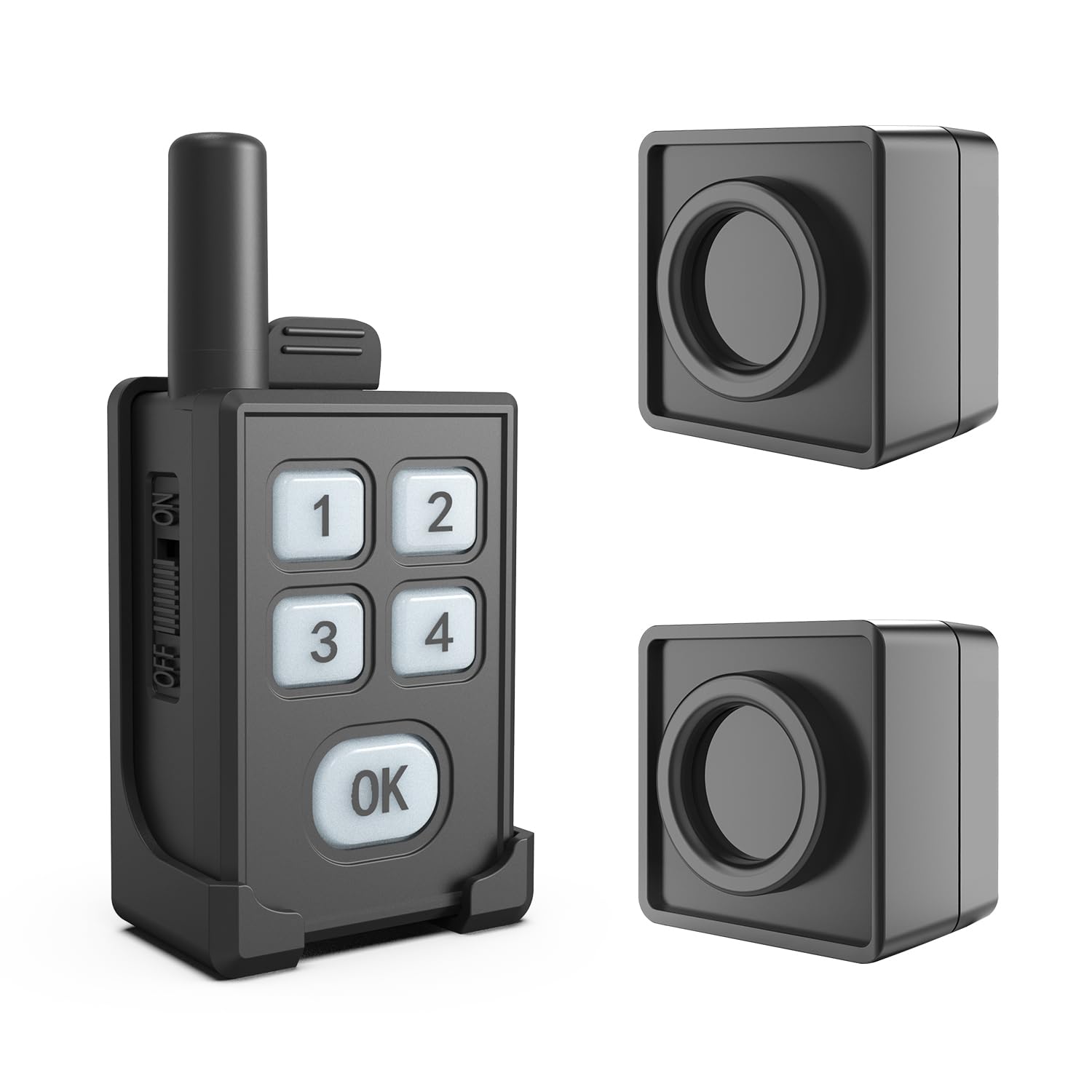 Portable Outdoor Perimeter Alarm System- 1/4 Mile Waterproof Wireless Motion Sensor&Detector- Personal Security for Wildlife&Str