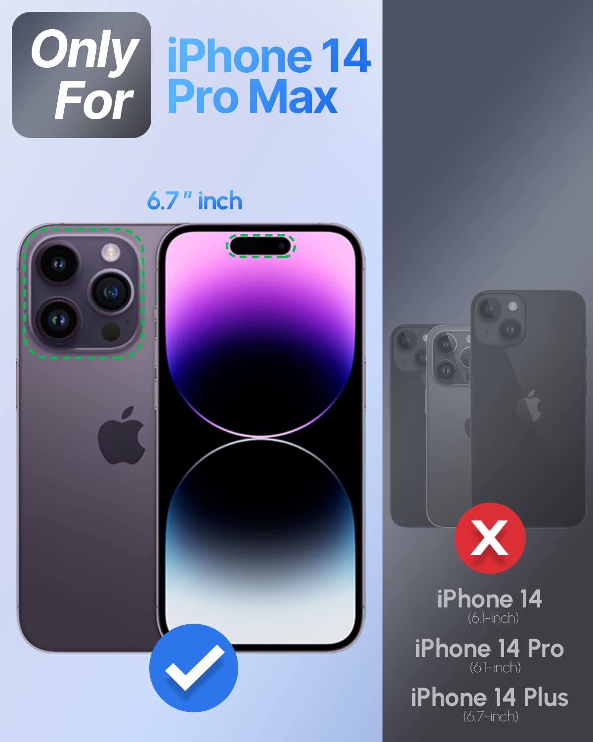 Silverback For Iphone 14 Pro Max Case With Stand, Magsafe Compatible Case With Built In Camera Cover,Magnetic Phone Case Shockpr