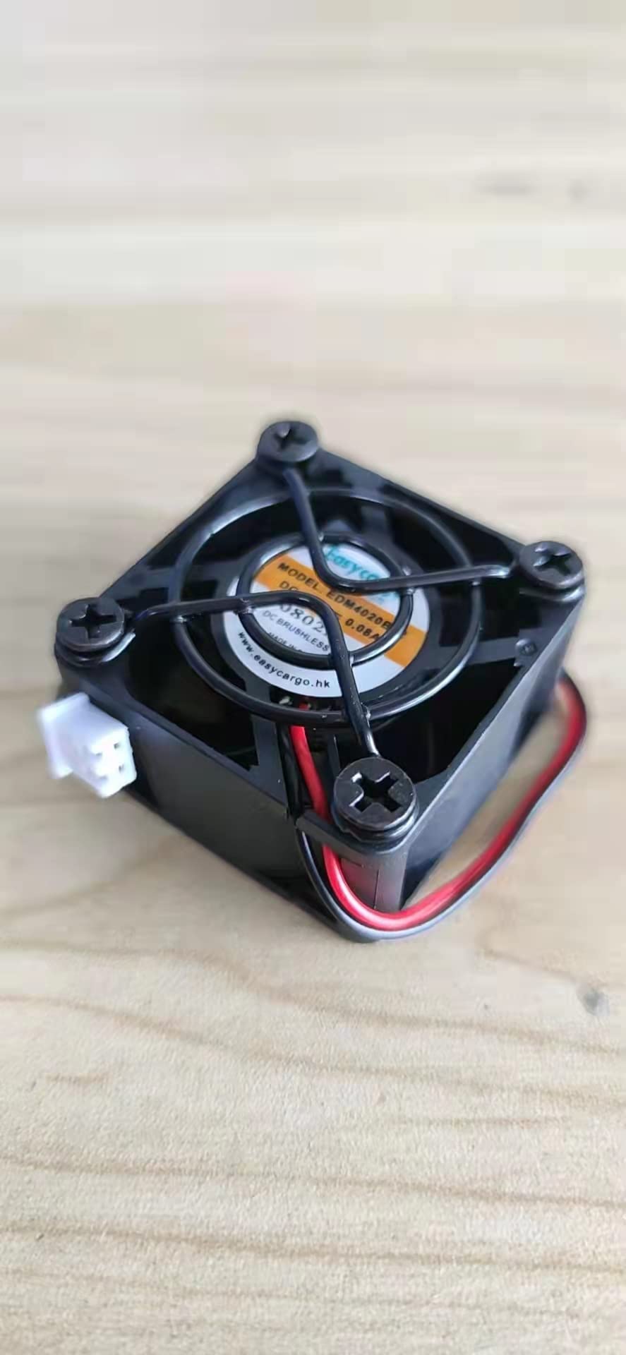 Easycargo 40Mm Fan 40Mm X 20Mm, 40Mm Cooling Fan Dual Ball Bearing Brushless 12V Dc (40Mmx40Mmx20Mm) 4020 2 Pin