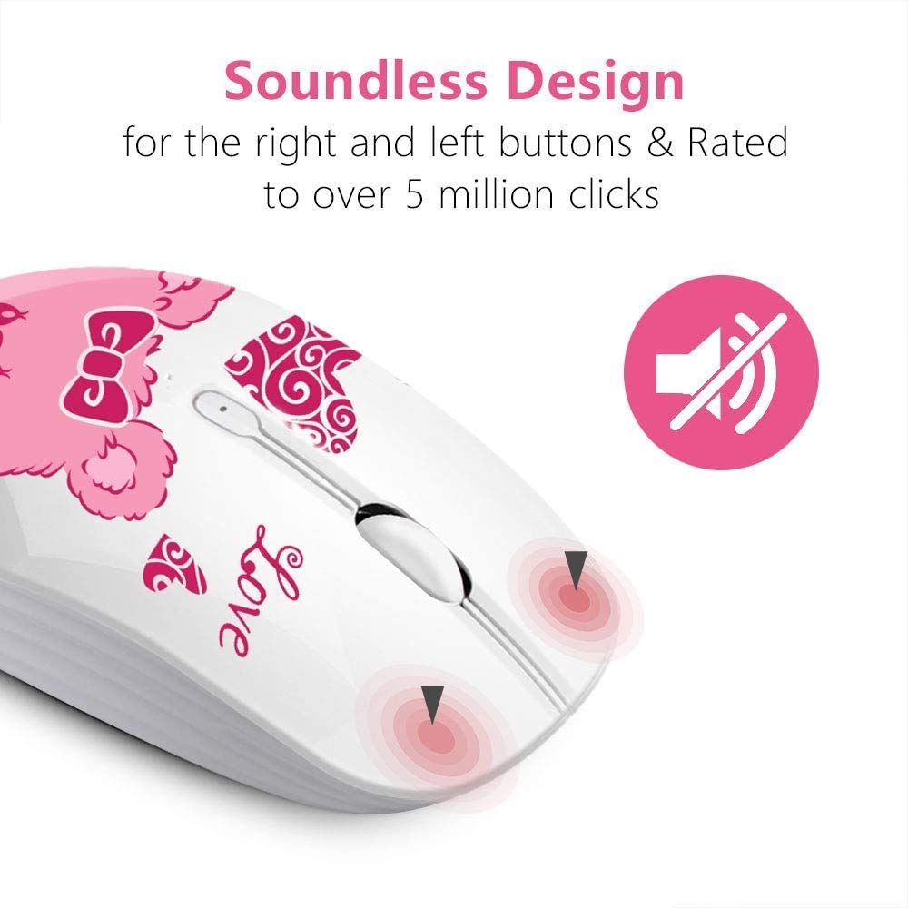 Juhoo Wireless Mouse With Nano Receiver For Pc, Laptop, Notebook, Computer, Macbook, Less Noise, Portable Mobile Optical Mice(Be