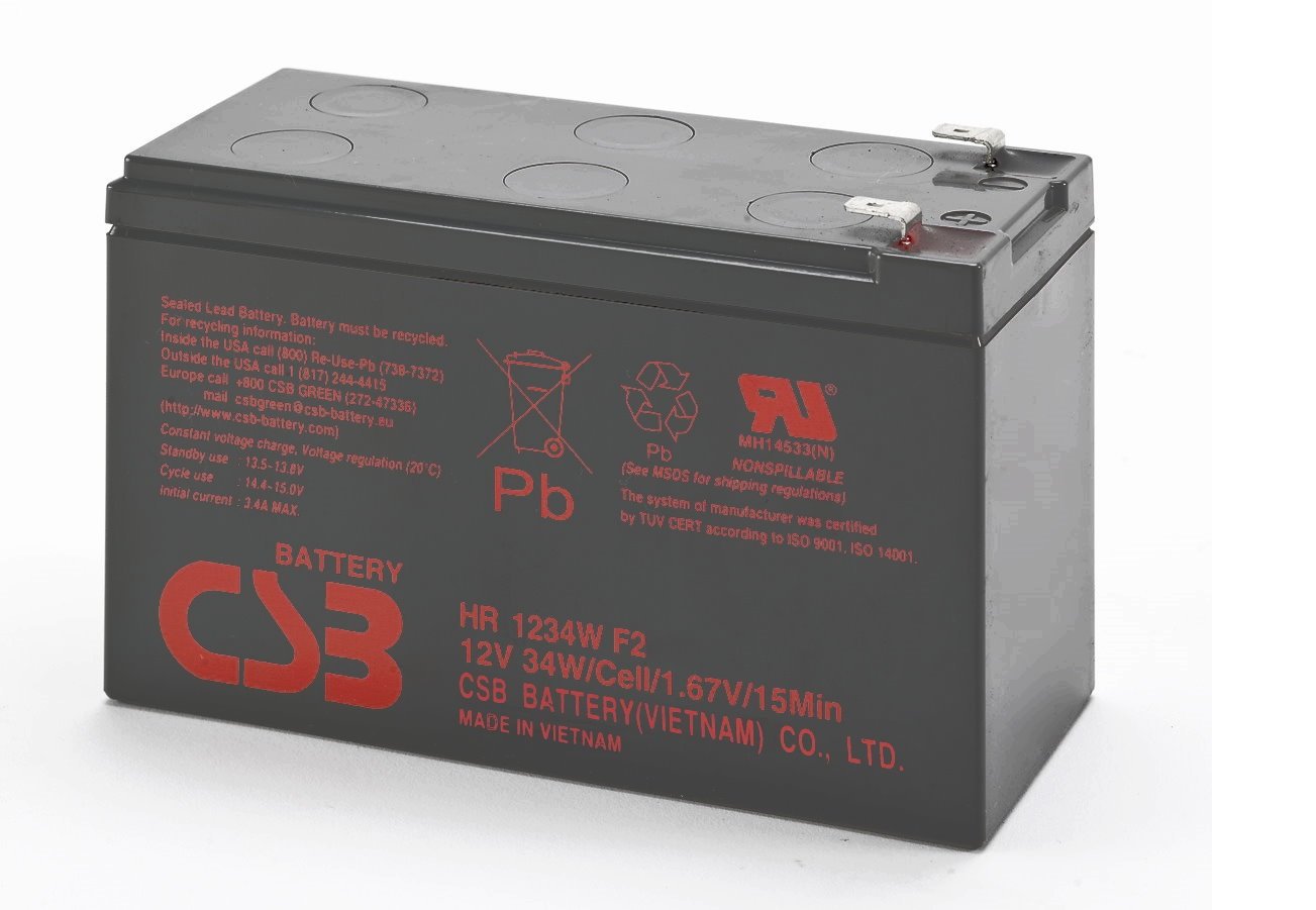 New Csb Brand Hr1234Wf2 High Rate 12V 9Ah 34W Sla Batteries F2 Terminals
